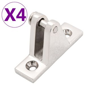 vidaXL paadi teki hinged biminikatuse jaoks, 4 tk, roostevabast terasest