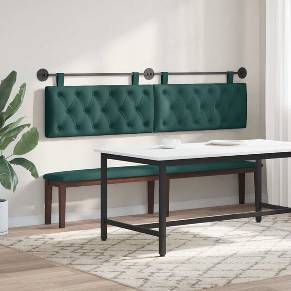 vidaXL Rippuv Peatoe Tume rohelise 210 x 55 x 7 cm kangas