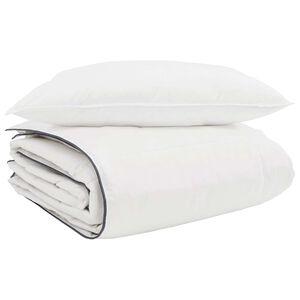 vidaXL Talve tek padjaga 2 pcs Valge Down Feather