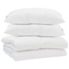vidaXL Suletekk padjaga 3 pcs Valge Mikrofiiber