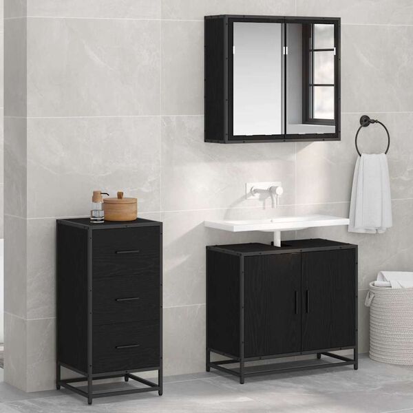 vidaXL K&otilde;ide Must tamm 35.5 x 35 x 76 cm