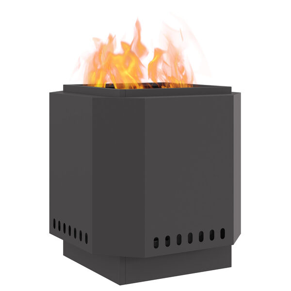 vidaXL Suitsuvaba Tulease Must 48 x 48 x 51 cm Teras