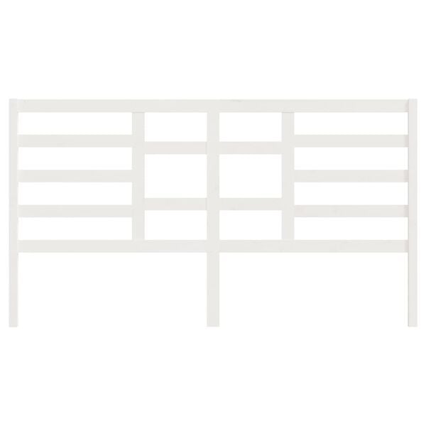 vidaXL voodipeats, valge, 186 x 4 x 104 cm, m&auml;nnipuit