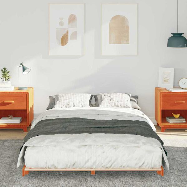 vidaXL P&otilde;randavoodiraam Vahapruun 120 x 200 cm M&auml;nnipuit