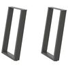 vidaXL söögilaua jalad U-kujulised 2 tk, antratsiithall, 50 x (72-73) cm, teras