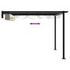 vidaXL Seinale paigaldatav gazebo cream Teras