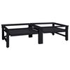 vidaXL Pesumasina pedestal 2 pcs Must 124,5 x 61,5 x 32,5 cm Teras