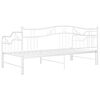 vidaXL lahtikäiv diivanvoodiraam, valge, metall, 90 x 200 cm