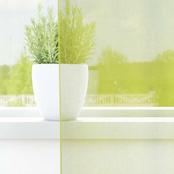 vidaXL Voile kardinad koos r&otilde;ngastega 2 tk Apple Green 140x175 cm