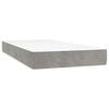 vidaXL vedrumadrats, keskmine, helehall, 100x220x20, samet