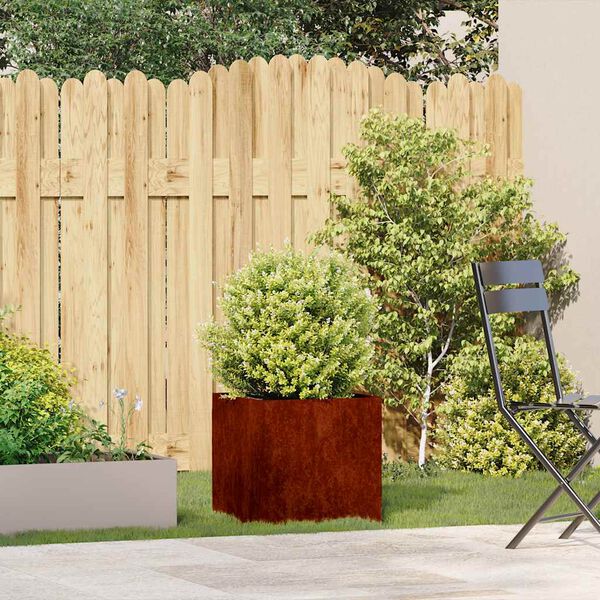 vidaXL taimekast, rooste, 40x40x40 cm, ilmastikukindel teras