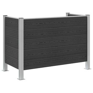 vidaXL Pr&uuml;gikasti tregi Hall 161 x 85 x 115 cm Alumiinium ja WPC