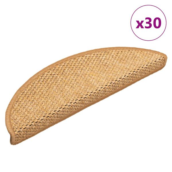 vidaXL isekleepuv trepivaip, 30 tk, 56x17x3 cm, sisal