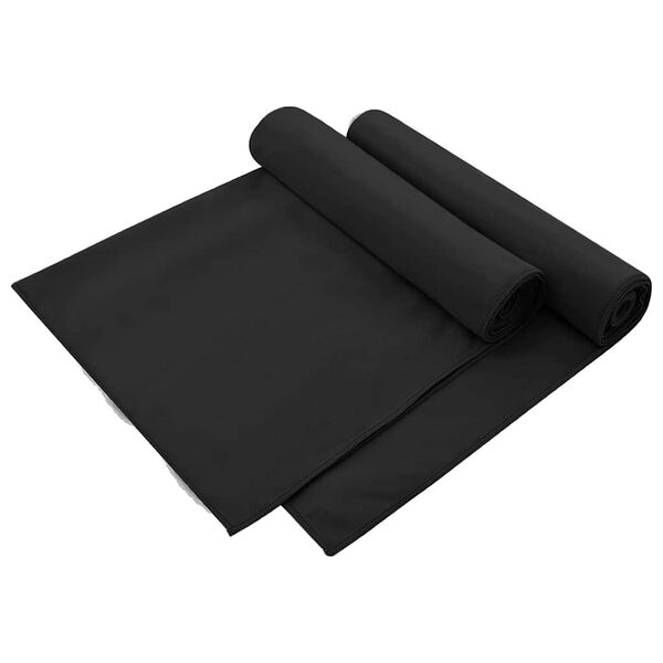 vidaXL V&auml;lis Tooli R&auml;tikud 2 pcs Must 130 x 60 cm