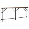 vidaXL konsoollaud, suitsutatud tamm, 180 x 23 x 75 cm, tehispuit