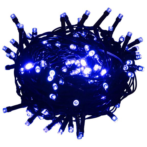 vidaXL valguskett 400 LEDiga, sinine, 40 m, 8 valgusefekti