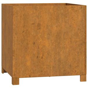 vidaXL jalgadega taimekast, rooste, 50x50x50 cm, Corten teras