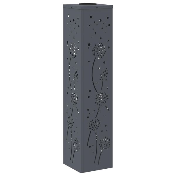 vidaXL P&auml;ikese LED k&auml;igutee tuli 2 pcs Antratsiit K&uuml;lmvaltsitud teras