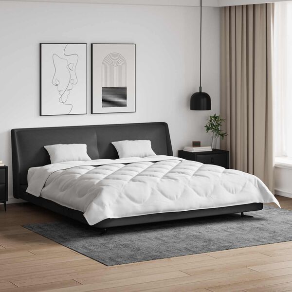 vidaXL Suletekk padjaga 3 pcs Valge Mikrofiiber