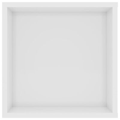 vidaXL Seina telerikapp, kõrgläikega valge 102x35x35cm puitlaastplaat
