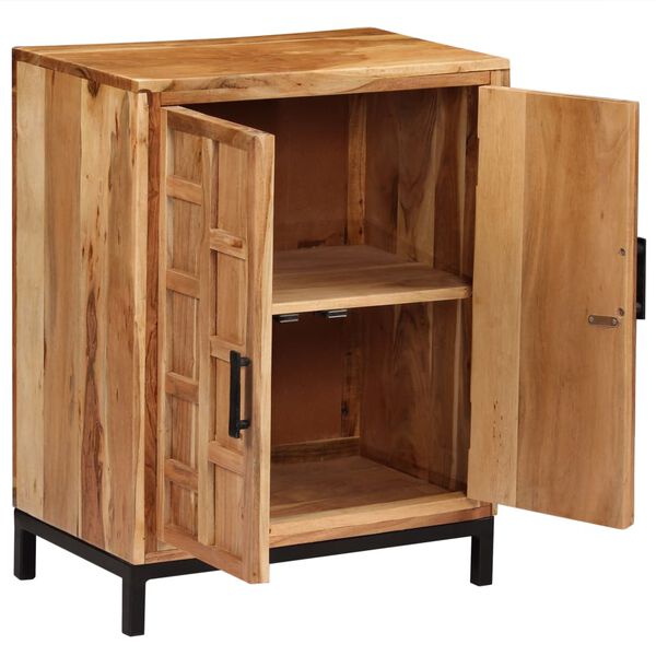 vidaXL toekast akaatsiapuidust puhvetkapp 60 x 35 x 76 cm