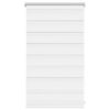 vidaXL Sebraruloo 50,9 x 100 cm kangast, laius 46,7 cm, valge