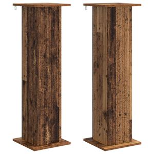 vidaXL Taimede alus 2 tk Vana puit 30,5 x 30 x 100,5 cm Tehispuit