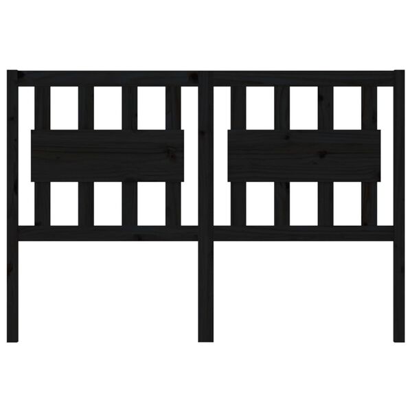 vidaXL voodipeats, must, 145,5 x 4 x 100 cm, m&auml;nnipuit