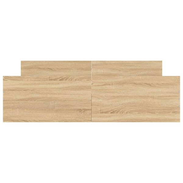 vidaXL peatsi ja jalutsiga voodiraam, Sonoma tamm, 160 x 200 cm