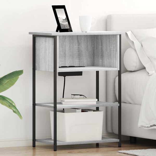 vidaXL &Ouml;&ouml;lambi kapp Hall Sonoma 55 x 31 x 76 cm Tehispuit