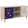 vidaXL Telerikapp MAINZ 102 x 33 x 50 cm Sonoma Tehispuit