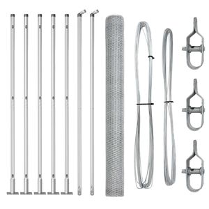 vidaXL Keevitatud Traat Aed Betoonalusega 10 x 1,5 m (L x K)