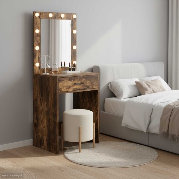 vidaXL Meigisoe sahtliga Suitsutatud tamm 50 x 41 x 135 cm Tehispuit