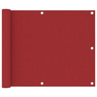 vidaXL rõdusirm, punane, 75 x 300 cm, oxford-kangas
