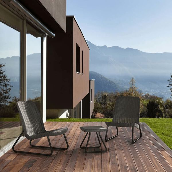 Keter rõdumööbel 3 osa "Rio", grafiit