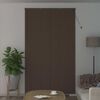 vidaXL Veneetsia rulo Reguleeritav Tumepruun mustriga 213 x 150 cm PVC
