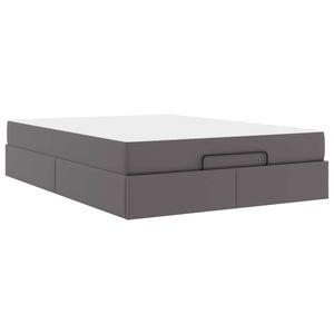 vidaXL Voodiraam madratsiga madratsiga 2 pcs Hall PVC