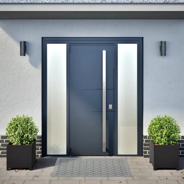 vidaXL aia taimekastid 2 tk, must, 40x40x40 cm, teras