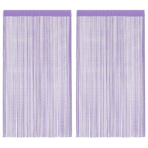 vidaXL n&ouml;&ouml;rkardinad 2 tk, lillad, 100 x 250 cm