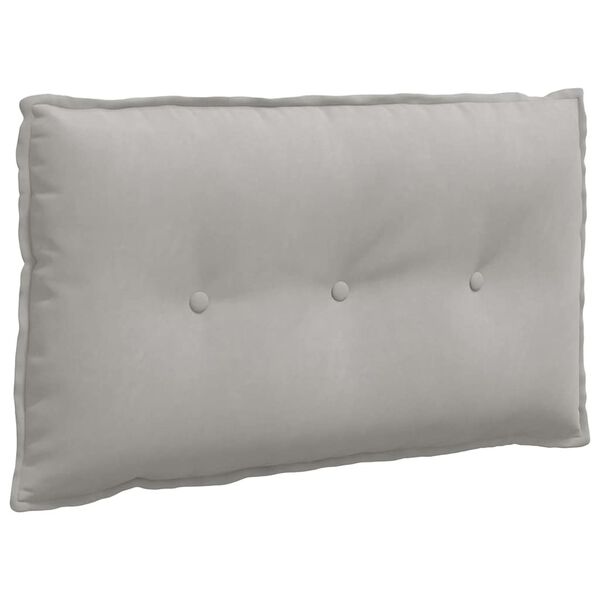 vidaXL Seljatugi padi Helehall 80 x 50 cm Mikrofiber kangas