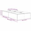 vidaXL Voodi hoiukohaga raam Suitsetatud tamm 100 x 200 cm Tehispuit