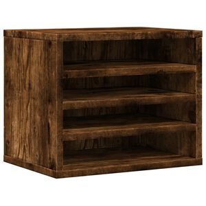 vidaXL kirjutuslaua korrastaja, suitsutamm, 36x26x29,5 cm, tehispuit