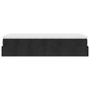 vidaXL Ottomani voodiraam madratsiga, must, 90x200cm, kangas