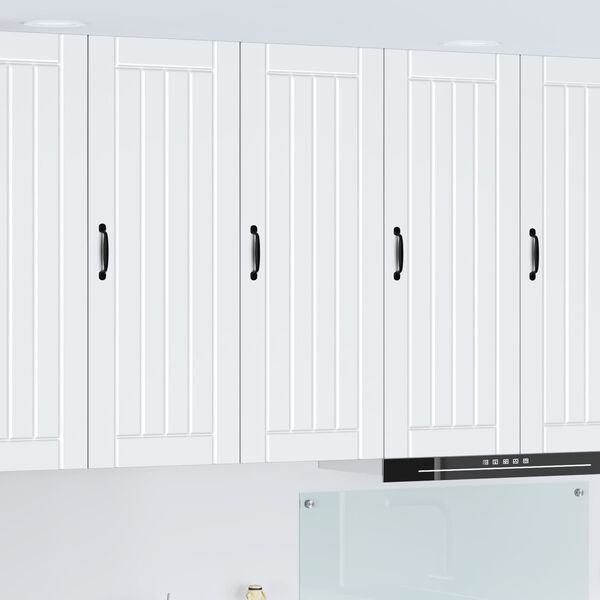 vidaXL K&ouml;&ouml;gikapp Lucca Valge 40 x 31 x 100 cm Tehispuit