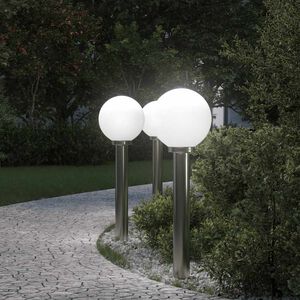 vidaXL pollarvalgustid 3 tk 80 cm roostevabast terasest IP44