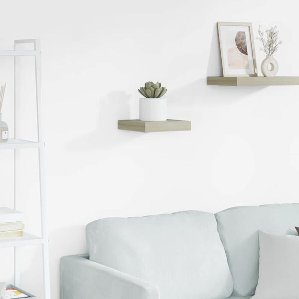 vidaXL seinariiul, tammev&auml;rvi, 23 x 23,5 x 3,8 cm MDF