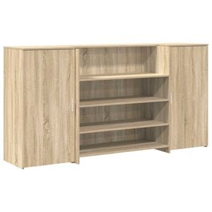 vidaXL vastuv&otilde;tulaud, sonoma tamm, 200x50x103,5 cm, tehispuit