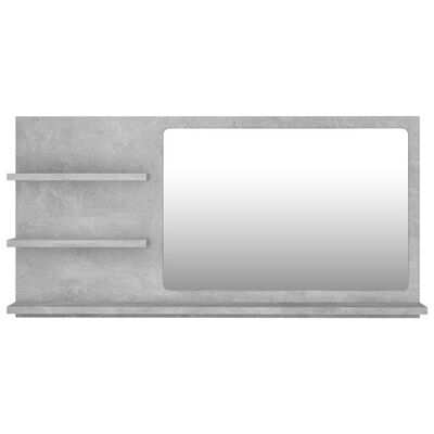 vidaXL vannitoa peeglikapp betoonhall 90 x 10,5 x 45 cm puitlaastplaat