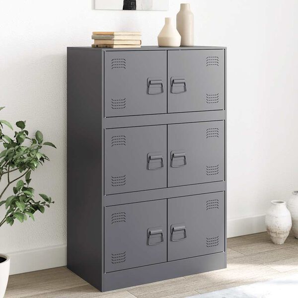 vidaXL puhvetkapp, antratsiit, 67x39x107 cm, teras