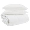 vidaXL Teki komplekt padjaga 3 pcs Valge Down Feather